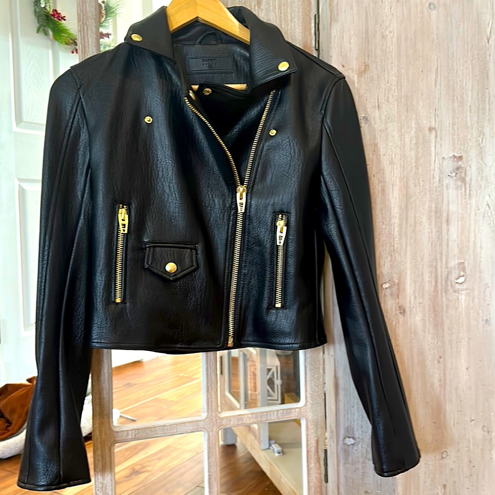 NEW without tags. BLANK NYC BLACK LEATHER JACKET